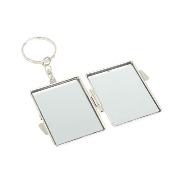 Складное зеркало брелок из нефрита прямоугольное 127988