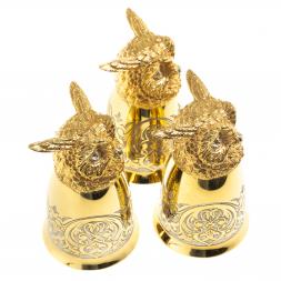 Стопки перевертыши &amp;quot;Филин&amp;quot; 70 мл 3 шт в подарочной упаковке Златоуст