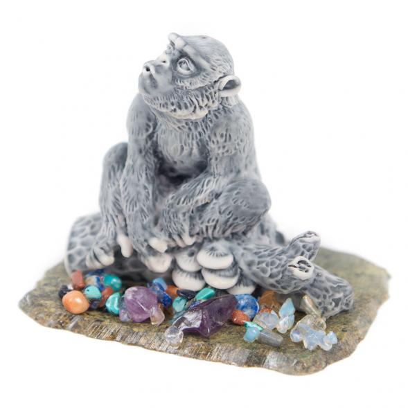 Сувенир из мрамолита &amp;quot;Обезьяна на бревне&amp;quot; 116835