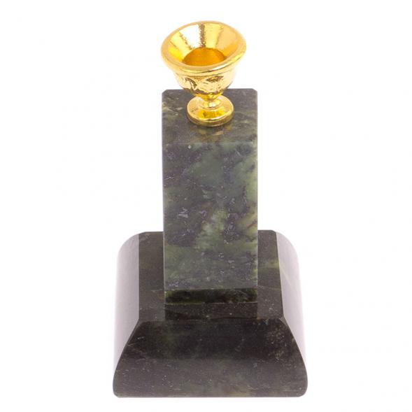 Подсвечник церковный &amp;quot;Столбик&amp;quot; нефрит 126203