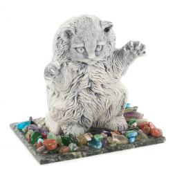 Сувенир "Кот играет" из мрамолита