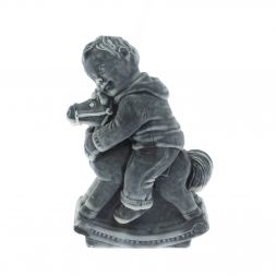 Статуэтка &amp;quot;Мальчик на лошадке&amp;quot; из мрамолита