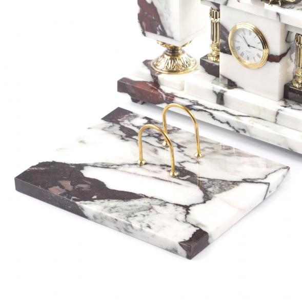 Письменный прибор из натурального мрамора и бронзы &amp;quot;Георгий Победоносец&amp;quot; 121412