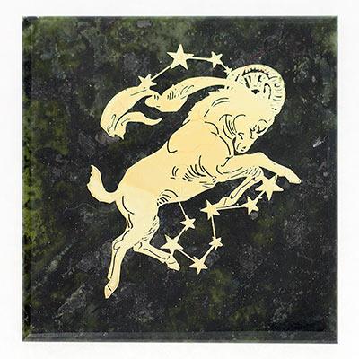 Магнит знак зодиака &amp;quot;Козерог&amp;quot; змеевик 116034