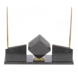 Письменный мини-набор &amp;quot;Куб&amp;quot; камень офиокальцит