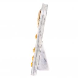 Часы &amp;quot;Погон капитан МВД&amp;quot; из мрамора