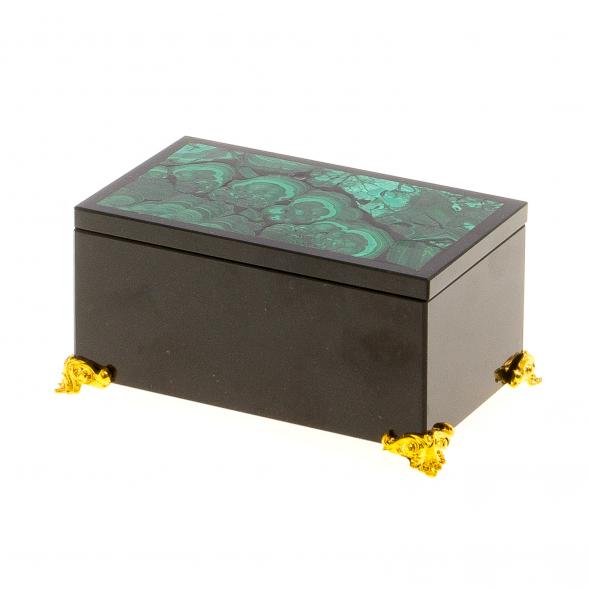 Шкатулка из малахита &amp;quot;Тайна&amp;quot; 10,5х6,5х5 см 124698