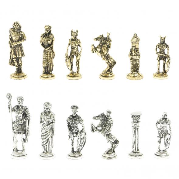 Шахматы подарочные &amp;quot;Галлы и Римляне&amp;quot; 36х36 см из лемезита 128230