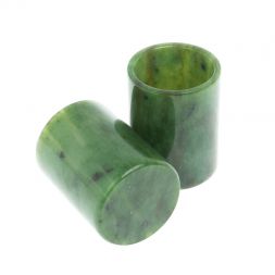 Подарочный набор 2 стопки из нефрита 3,5х3,5х4,5 см