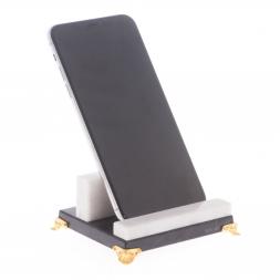 Настольная подставка под телефон камень мрамор