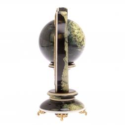 Композиция "Подкова" с шаром камень змеевик