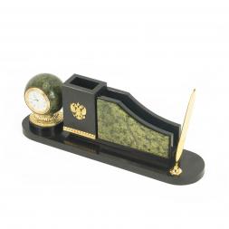 Настольный набор &amp;quot;Шар&amp;quot; змеевик