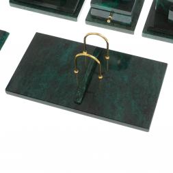 Настольный набор &amp;quot;Бюрократ&amp;quot; камень змеевик