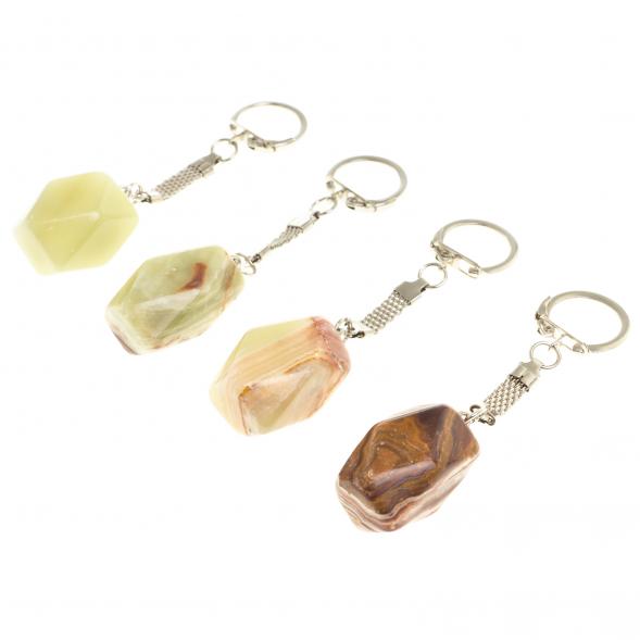 Брелок из оникса &amp;quot;Бриллиант&amp;quot; 3х2х2 см 123907