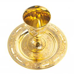 Водочный набор "На посошок" рюмка и тарелка Златоуст