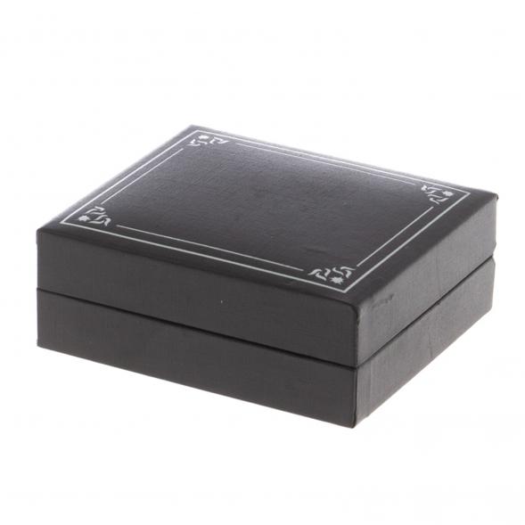 Запонки камень оникс круглые 124406