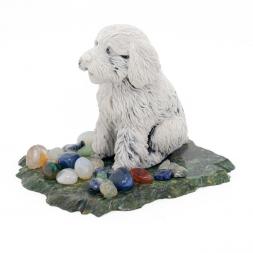 Сувенир "Щенок Пудель" из мрамолита