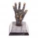 Статуэтка &amp;quot;Бронзовая рука&amp;quot; с шаром 4 см серый мрамор 126362