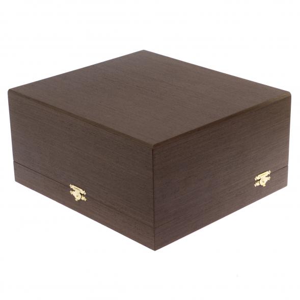 Икорница со стопками &amp;quot;Рыбак с санями&amp;quot; камень агат, мрамор Златоуст 126520