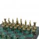 Шахматы &amp;quot;Средневековые рыцари&amp;quot; фигуры бронза / патина 44х44 см змеевик 128395