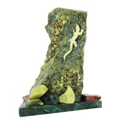 Сувенир из камня змеевик "Скала" большая