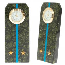 Часы &amp;quot;Погон лейтенант ВВС, ВКС, ВДВ&amp;quot; серпентинит