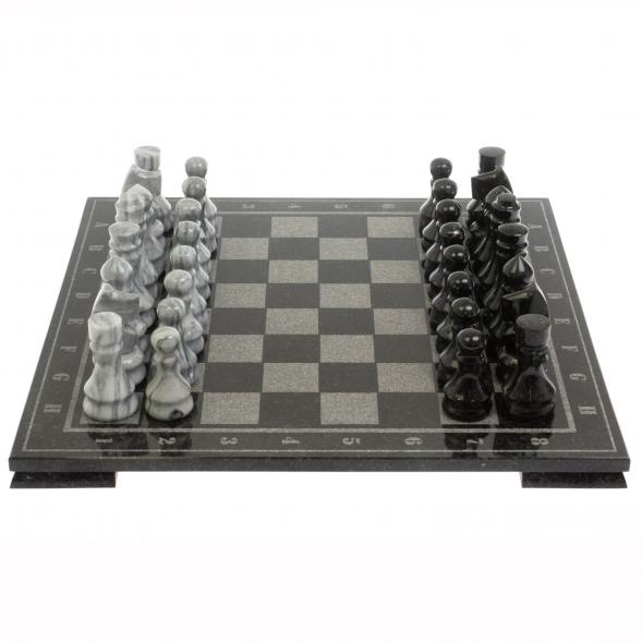 Шахматы &amp;quot;Турнирные&amp;quot; змеевик мрамор доска 40х40 см 126669