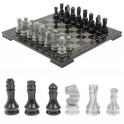 Шахматы "Турнирные" змеевик мрамор доска 40х40 см