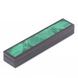 Футляр для браслета цепочки из камня малахит