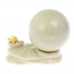 Композиция с шаром &amp;quot;Ангел&amp;quot; из газганкого мрамора