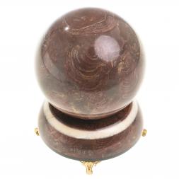 Сувенир &amp;quot;Шар Антистресс&amp;quot; 10,5 см из лемезита на подставке