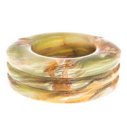 Пепельница из камня оникс 12,5х12,5х3,5 см (5)