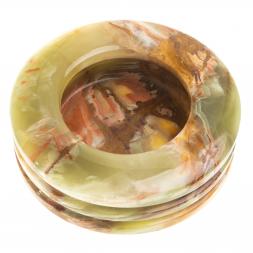 Пепельница из камня оникс 12,5х12,5х3,5 см (5)