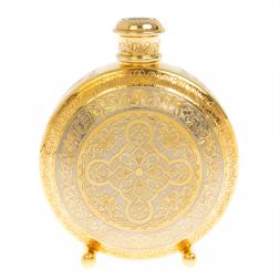 Набор фляжка с тремя стопками &amp;quot;Охотники&amp;quot; Златоуст