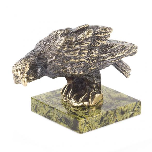 Настольная статуэтка из бронзы и камня &amp;quot;Сокол&amp;quot; 119828