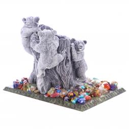 Карандашница &amp;quot;Медвежата на пне&amp;quot; из мрамолита