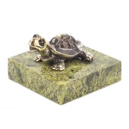 Статуэтка &amp;quot;Черепашка&amp;quot; из бронзы и змеевика