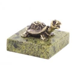 Статуэтка &amp;quot;Черепашка&amp;quot; из бронзы и змеевика