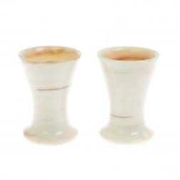 Набор стопок 2 шт для рома из газганского мрамора 5,3х7,5 см