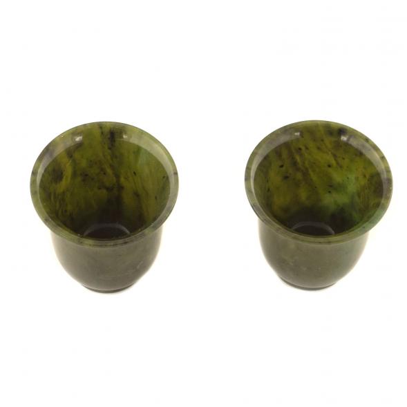 Пара чашек из нефрита для кофе 121233