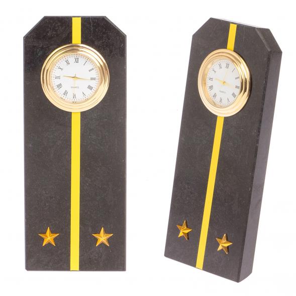 Часы &amp;quot;Погон лейтенант ВМФ&amp;quot; камень змеевик 113500