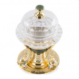 Икорница &amp;quot;Три рыбки&amp;quot; нефрит  Златоуст