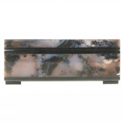 Каменная шкатулка из агата 12х8х4,8 см