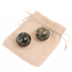 Массажные шары из офиокальцита 3 см (пара)