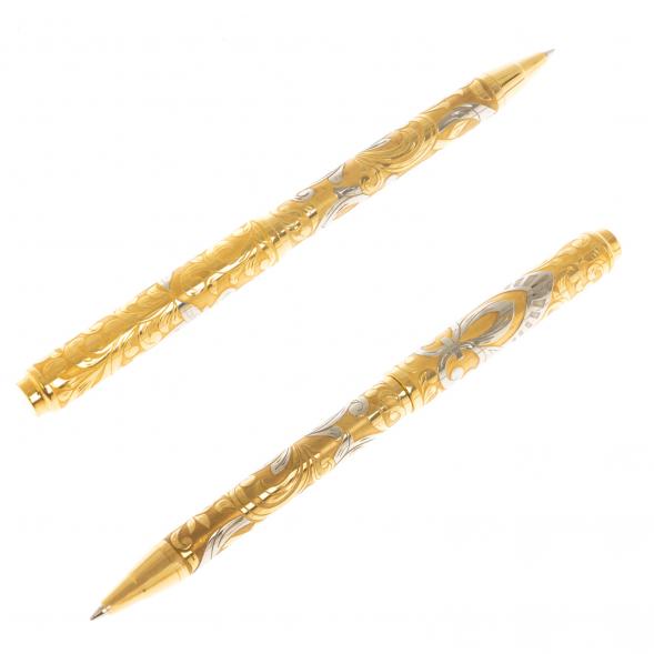 Подарочный набор &amp;quot;Держава&amp;quot; обложка для паспорта, ежедневник и ручка с гравюрой 122541