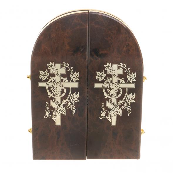 Икона складная &amp;quot;Иконостас&amp;quot; арка большая камень обсидиан 122989