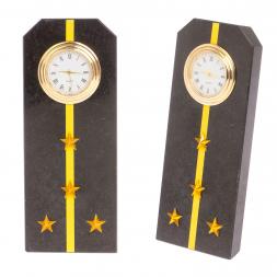 Часы &amp;quot;Погон капитан ВМФ&amp;quot; камень змеевик