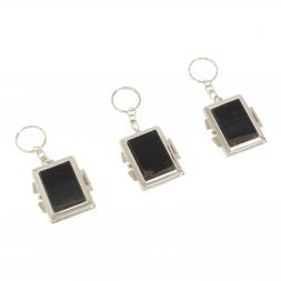 Складное зеркало брелок из соколиного глаза прямоугольное