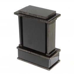 Настольные часы из черного обсидиана