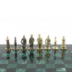 Шахматы "Турецкие" доска 32х32 см шабровский змеевик